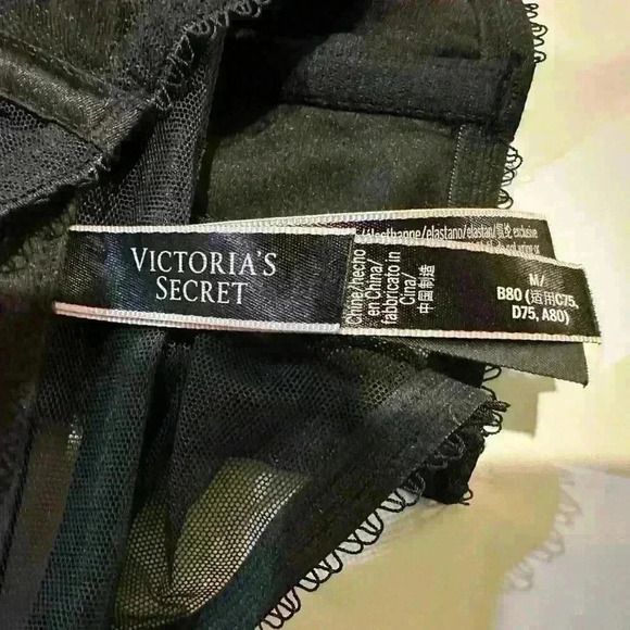 Victoria’s Secret Black and purple Bustier Size Medium - Picture 3 of 3